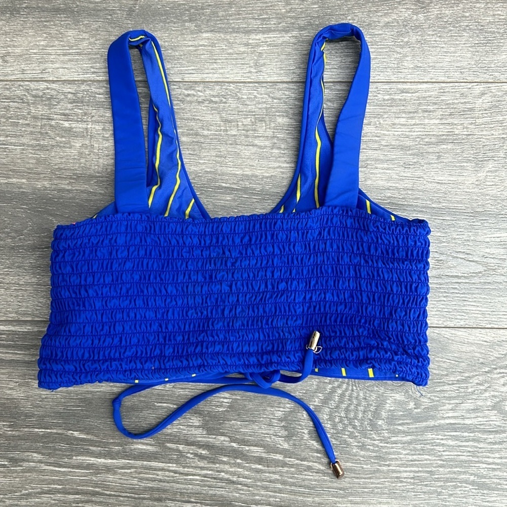 Maaji smocking dazzle 4 way reversible lace up bikini top - Picture 10 of 14